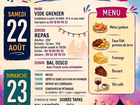 Fête locale à Bize