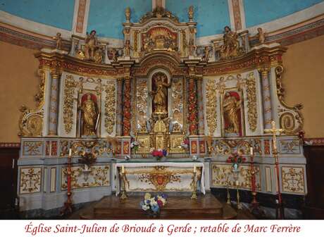Visite de l'église de Gerde