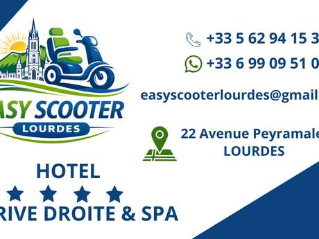 LOCATION DE SCOOTERS EASY SCOOTER LOURDES
