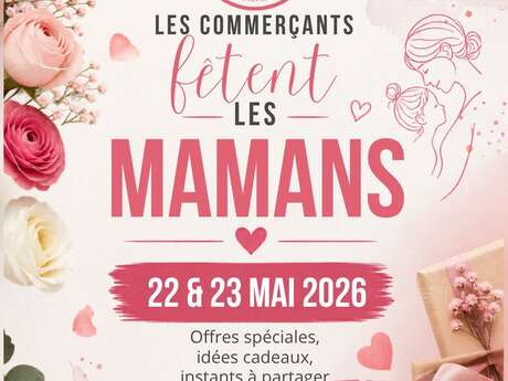 Les commerçants fêtent les mamans