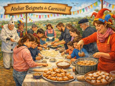 Atelier beignets de carnaval au Moulin de Sabathier