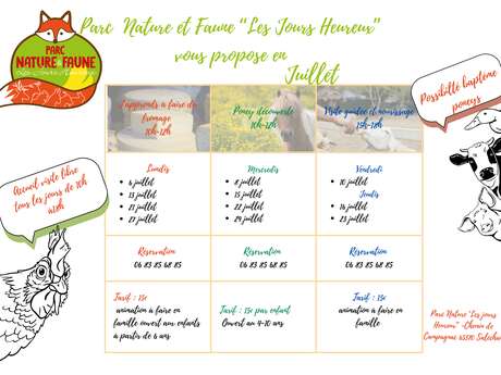 PROGRAMME DE JUILLET