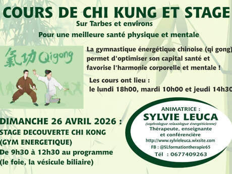 Cours de Chi kung et Gym énergétique