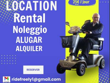 LOCATION DE SCOOTERS ÉLECTRIQUES RIDE FREELY
