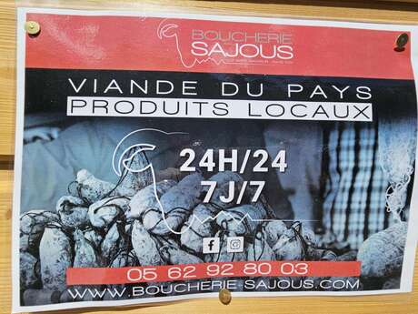 DISTRIBUTEUR VIANDE DU PAYS - BOUCHERIE SAJOUS