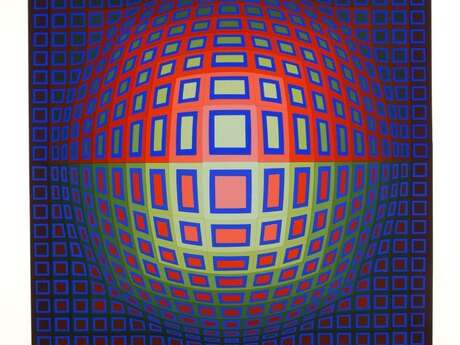 Atelier d'arts-plastiques adultes Victor VASARELY (filet de pèche)