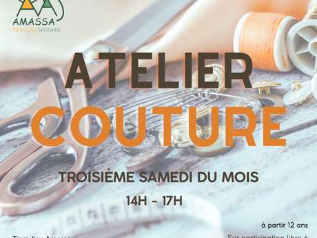 Atelier couture au tiers-lieu Amassa
