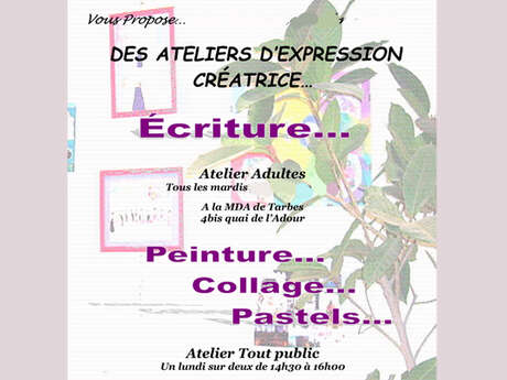 Ateliers d'expression Écriture poétique