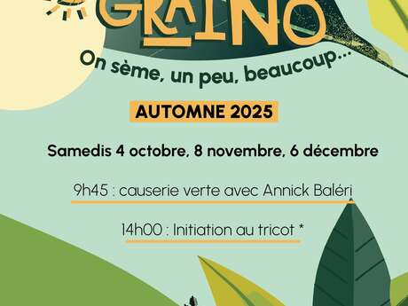 Causerie Verte à la Médiathèque: pot-pourri de Noël et petits cadeaux parfumés + initiation au tricot