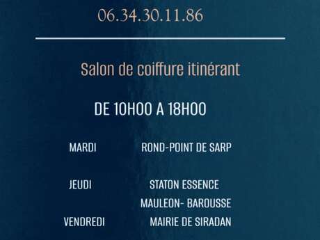 SALON DE COIFFURE ITINERANT - BERENGERE COIFFURE