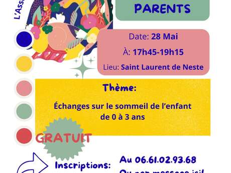 Echange autour de la thematique du sommeil des enfants de 0 à 3 ans