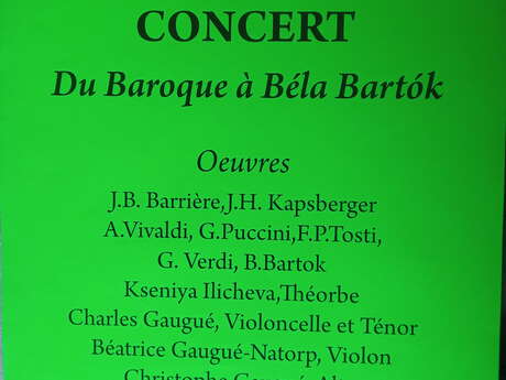 CONCERT : Du Baroque à Béla Bartók