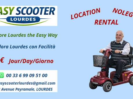 LOCATION DE SCOOTERS EASY SCOOTER LOURDES