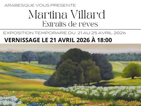 VERNISSAGE DE L'EXPOSITION "EXTRAITS DE RÊVES" - MARTINA VILLARD CHEZ ARABESQUE