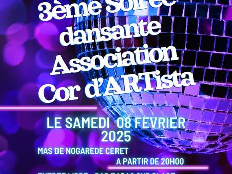 3ÈME SOIRÉE DANSANTE ORGANISÉE PAR L’ASSOCIATION COR D’ARTISTA