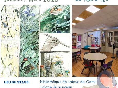 COURS D'AQUARELLE THÈME BD