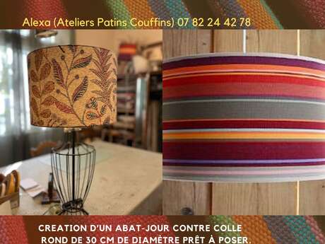 CHEZ MAËRLLE - ATELIER ABAT-JOUR LOISIR TOILES DU SOLEIL OU COTONNADE