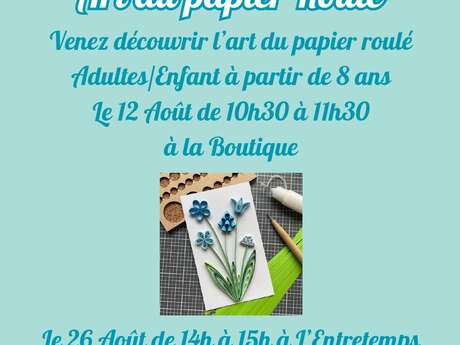 ATELIER QUILLING - ART DU PAPIER ROULÉ - EGAT