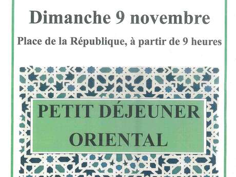 PETIT DEJEUNER ORIENTAL AU PROFIT DU TELETHON