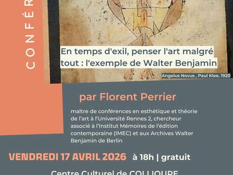 CONFÉRENCE DE FLORENT PERRIER DANS LE CADRE DE L'EXPOSITION "ART EN EXIL"
