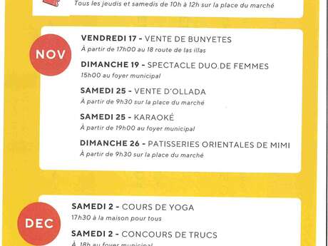 L'AGENDA TÉLÉTHON