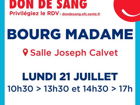 DON DE SANG - BOURG MADAME