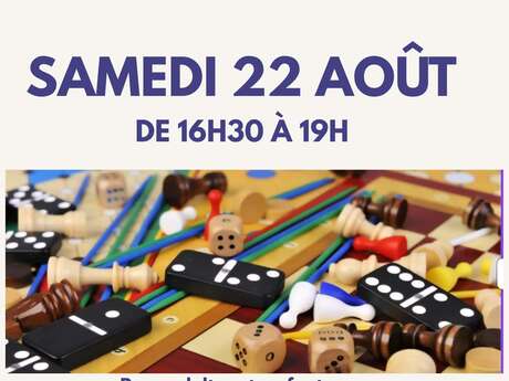 LES ANIMATIONS DE LA MEDIATHEQUE - OSSEJA : JEUX DE SOCIÉTÉ