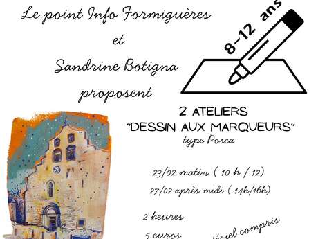 ATELIER DESSIN AVEC LA PEINTRE SANDRINE BOTIGNA