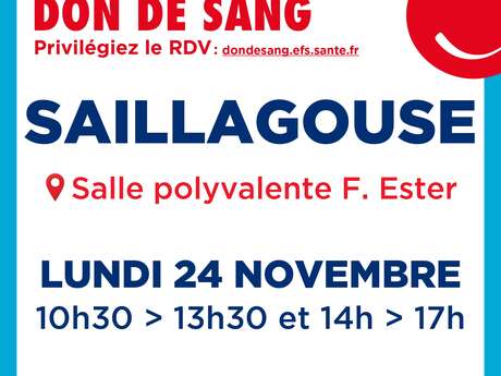 DON DE SANG - SAILLAGOUSE