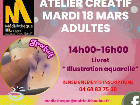 ATELIER CRÉATIF « LIVRET AQUARELLE »