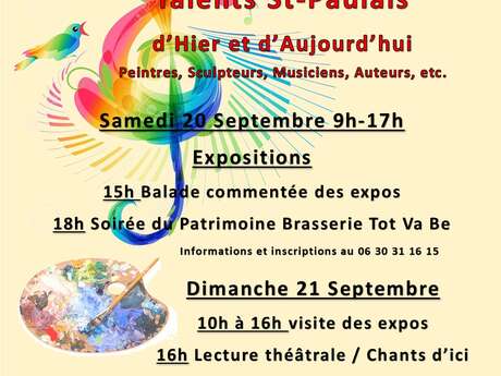 JOURNÉES DU PATRIMOINE "LES ACTEURS CULTURELS D'HIER ET D'AUJOURD'HUI"