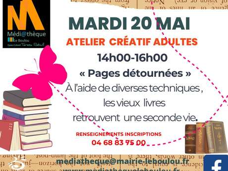 ATELIER CRÉATIF ART BOOK « PAGES DÉTOURNÉES »