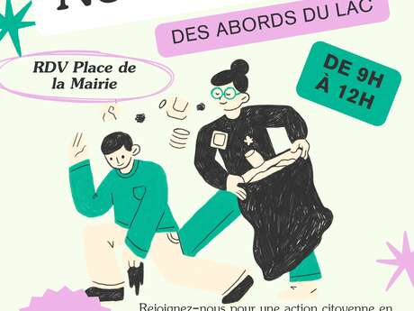 NETTOYAGE DES ABORDS DU LAC - CARAMANY