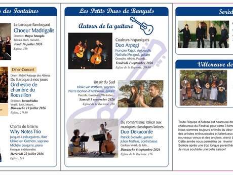 LES PETITS DUOS DU FESTIVAL LYRIQUE DES PAYS CATALANS