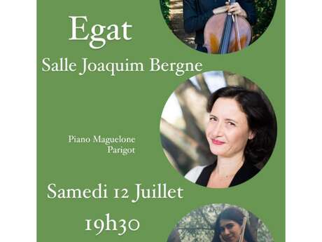 CONCERT VIOLONCELLE, PIANO ET FLUTE