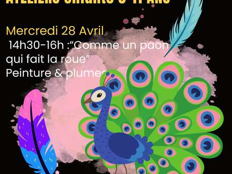 ATELIER CRÉATIFS ENFANTS "COMME UN PAON QUI FAIT LA ROUE"