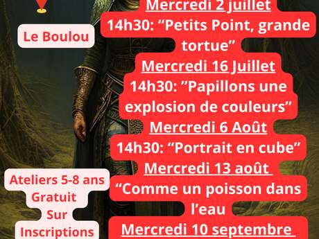 ATELIERS ARTS CRÉATIFS ENFANTS