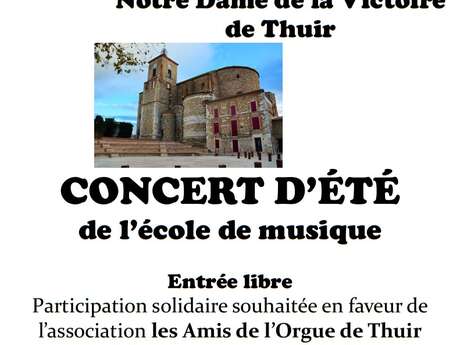 CONCERT DE FIN D'ANNÉE DE L'ÉCOLE DE MUSIQUE DE THUIR