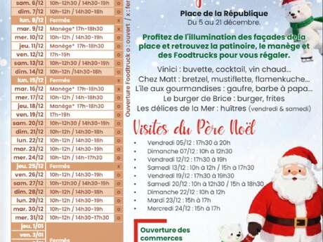 NADAL DES OURS - LA PATINOIRE ET LE MANÈGE