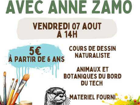 ATELIER DESSIN NATURALISTE AVEC L’ARTISTE ANNE ZAMO