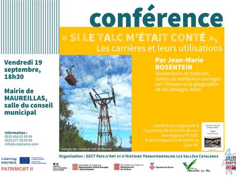 CONFÉRENCE "SI LE TALC M'ÉTAIT CONTÉ" PAR JEAN-MARIE ROSENTEIN