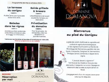 LES RENDEZ-VOUS VIGNERONS : DOMAINE DOMANOVA