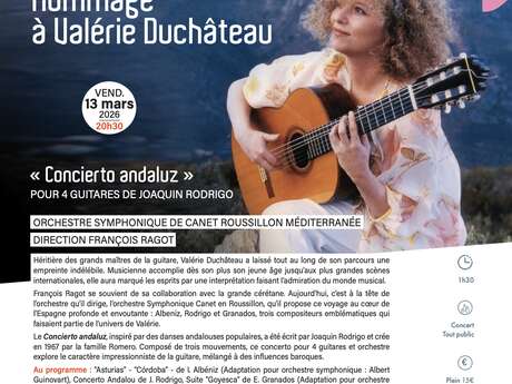 CONCERT EN HOMMAGE À VALÉRIE DUCHÂTEAU