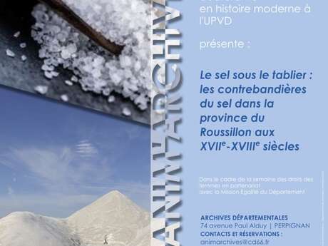 CONFÉRENCE  "LE SEL SOUS LE TABLIER" DE JEANNE LEFEBVRE