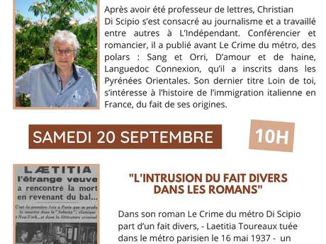 CONFERENCE LE CRIME DU METRO DANS LE CONTEXTE DES ANNÉES 30