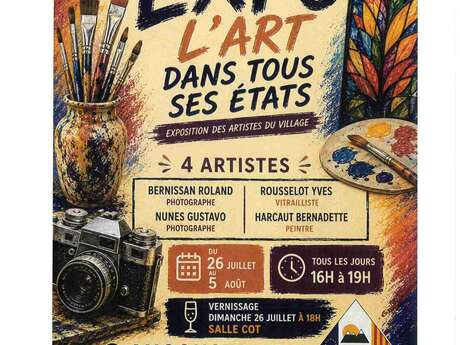 EXPO "L'ART DANS TOUS SES ÉTATS" - ANGOUSTRINE