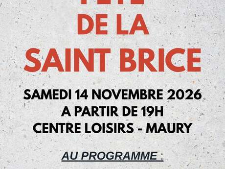 FÊTE DE LA SAINT BRICE - MAURY