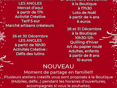 LOTO DE NOEL - L'ILE RÉCRÉATIVE EGAT