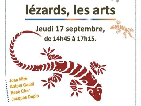 ATELIER D'ÉCRITURE CRÉATIVE: "LÉZARDS, LES ARTS"