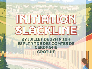 INITIATION SLACKLINE - LUNDI 27 JUILLET